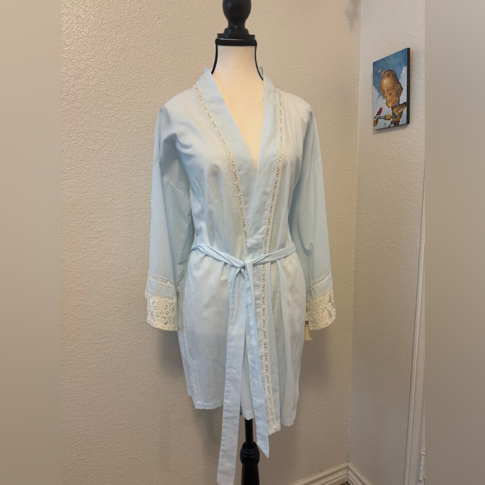 In Bloom by Jonquill Women’s light blue Lace Trim Wrap Rope.